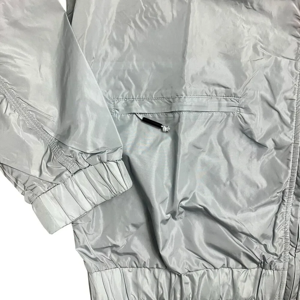 RAINS Track Jacket Mens M Blue Lightweight Sky‎ 18900 Interior Pockets Nylon Zip